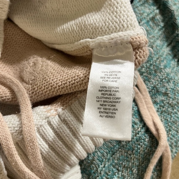 Industry knitted Cream and Tan Sleeveless Cropped vest top SP - Picture 5 of 5